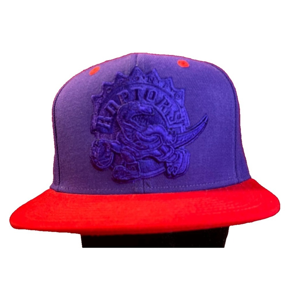 Mitchell & Ness HWC Toronto Raptors Cap Mens One Size Purple Red Snapback Hat